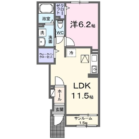 リーヴルＡの物件間取画像